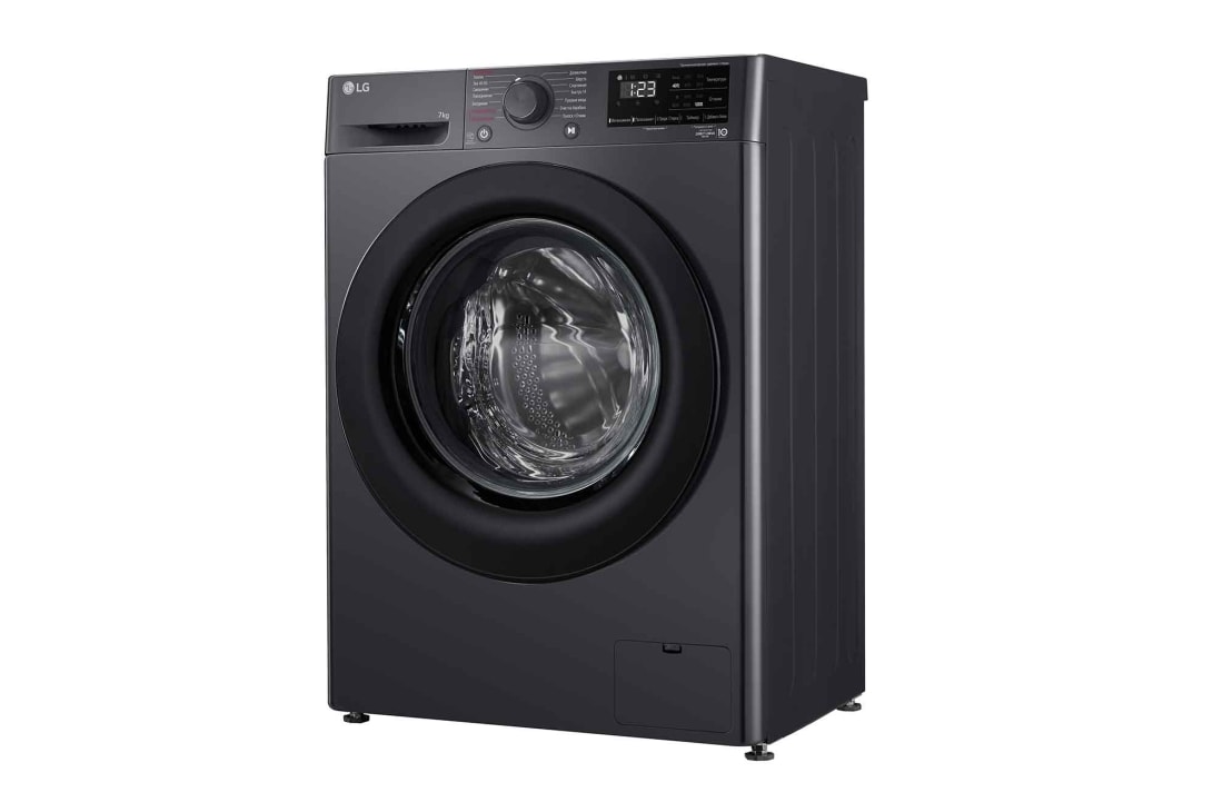 LG Стиральная машина узкая LG F2V3HS6J с паром, 7 кг, Стиральная машина LG F2V3HS6J (вид справа), F2V3HS6J, thumbnail 12