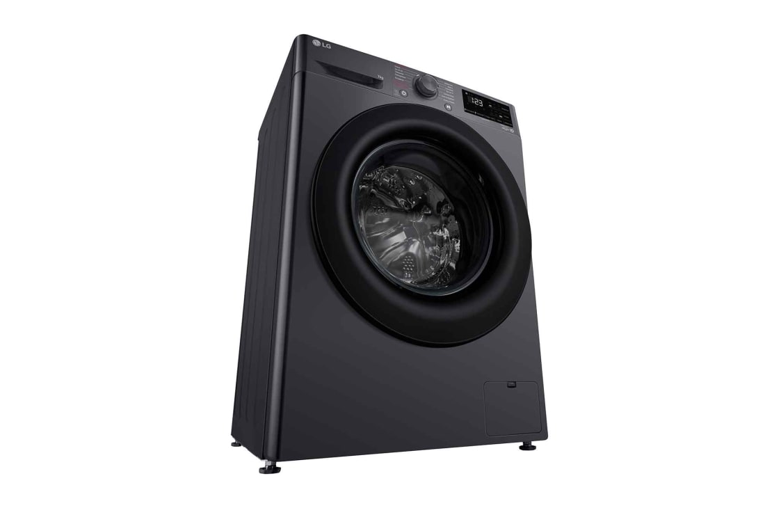 LG Стиральная машина узкая LG F2V3HS6J с паром, 7 кг, Стиральная машина LG F2V3HS6J (вид снизу в перспективе), F2V3HS6J, thumbnail 13