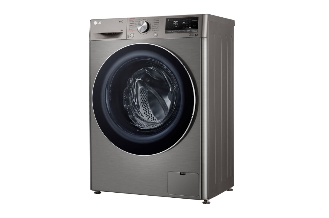 LG Стиральная машина узкая LG F2V7FS2P с паром, 9 кг, Стиральная машина LG F2V7FS2P (вид справа), F2V7FS2P, thumbnail 12