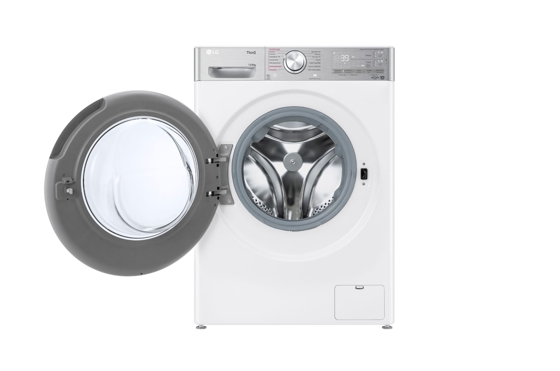 LG Стирально-сушильная машина LG F4V9LD2W с паром, 13/8 кг, Стирально-сушильная машина LG F4V9LD2W с открытой дверцей, F4V9LD2W, thumbnail 2