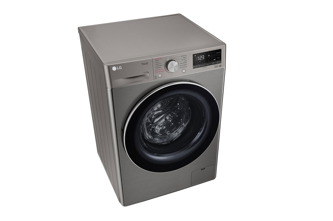 LG Стирально-сушильная машина LG TW4V5EG2S с паром, 11/7 кг, Стирально-сушильная машина LG TW4V5EG2S (вид слева в перспективе), TW4V5EG2S, thumbnail 8