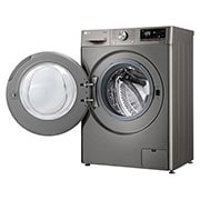 LG Стиральная машина узкая LG F2V5PS2S с паром, 8 кг, Стиральная машина LG F2V5PS2S с открытой дверцей (вид справа), F2V5PS2S, thumbnail 11
