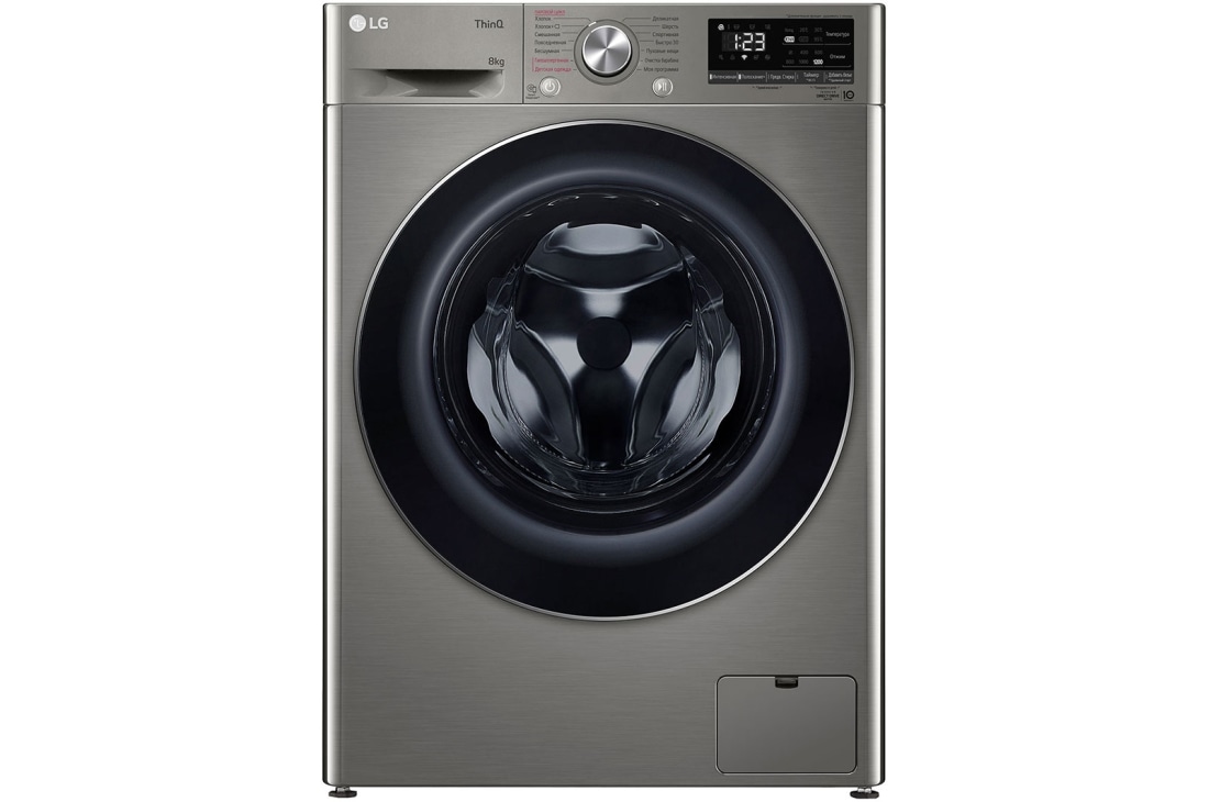 LG Стиральная машина узкая LG F2V5PS2S с паром, 8 кг, Cтиральная машина LG F2V5PS2S, F2V5PS2S