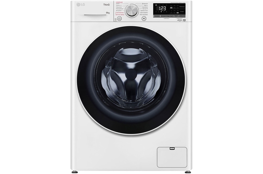 LG Стиральная машина узкая LG F2V5PS0W с паром, 8 кг, Cтиральная машина LG F2V5PS0W, F2V5PS0W