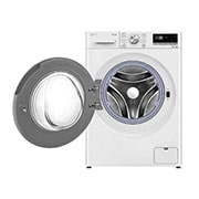 LG Стиральная машина узкая LG F2V7FS1W с паром, 9 кг, Стиральная машина LG F2V7FS1W с открытой дверцей, F2V7FS1W, thumbnail 2