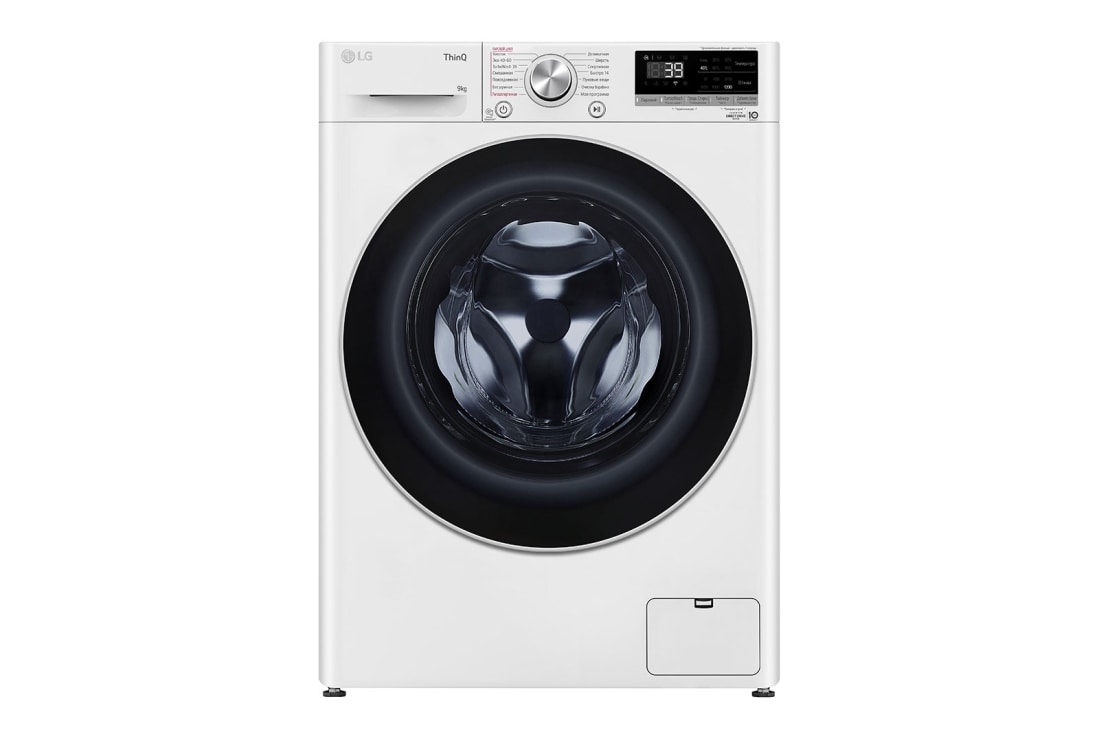 LG Стиральная машина узкая LG F2V7FS1W с паром, 9 кг, Cтиральная машина LG F2V7FS1W, F2V7FS1W