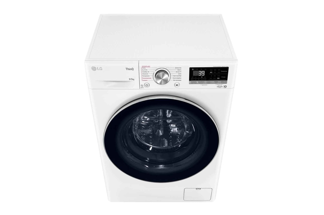 LG Узкая стирально-сушильная машина LG F2V7FR1W с паром, 9/5 кг, Стирально-сушильная машина LG F2V7FR1W (вид сверху), F2V7FR1W, thumbnail 9