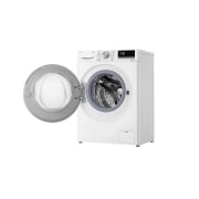 LG Узкая стирально-сушильная машина LG F2V7FR1W с паром, 9/5 кг, Стирально-сушильная машина LG F2V7FR1W с открытой дверцей (вид справа), F2V7FR1W, thumbnail 11