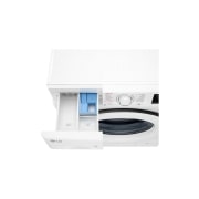 LG Стиральная машина узкая LG F2V3HS3W с паром, 7 кг, Стиральная машина LG F2V3HS3W с открытым лотком (вид сверху), F2V3HS3W, thumbnail 7