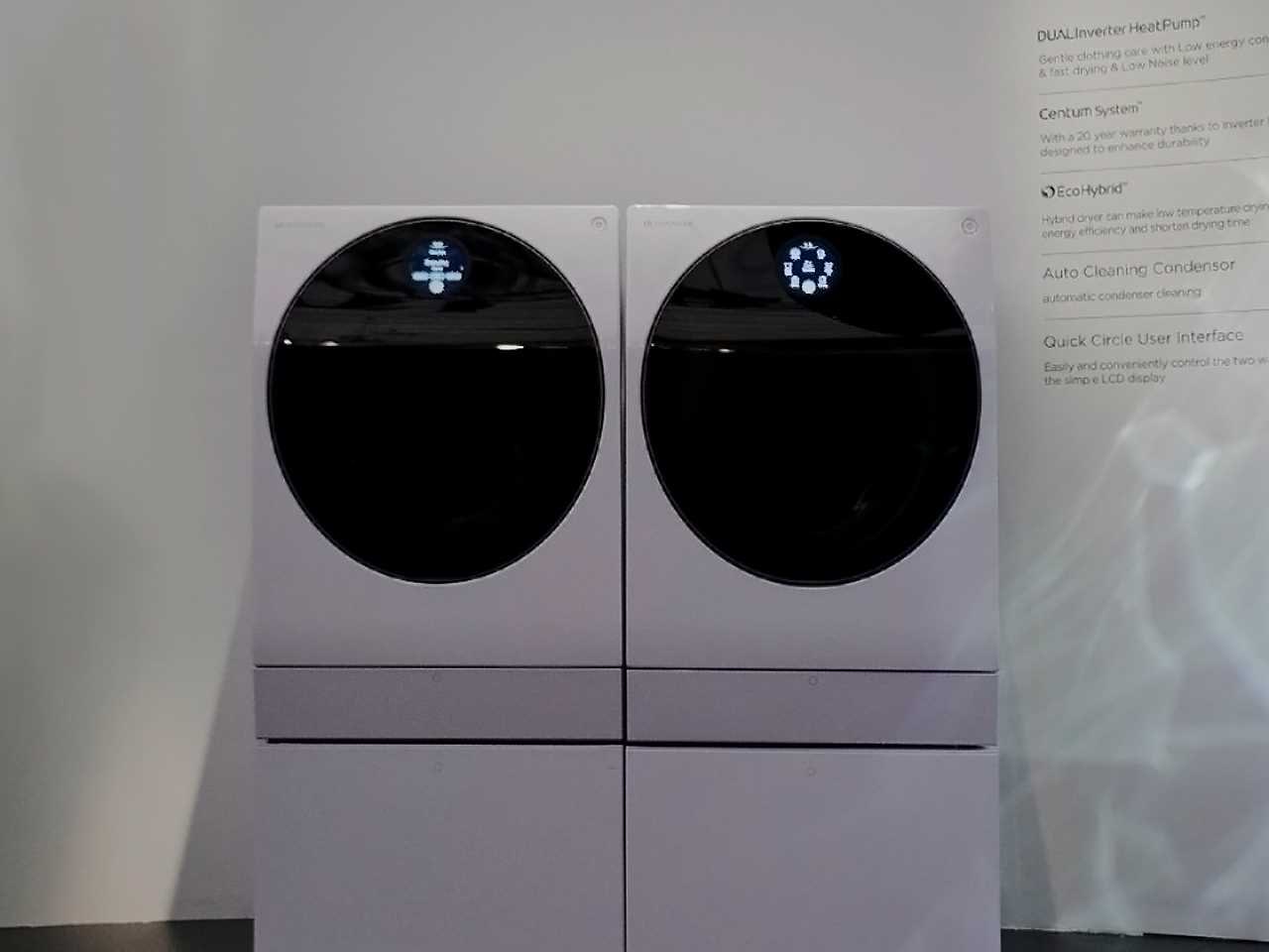  Стиральная машина и сушилка LG SIGNATURE, представленные на выставке IFA 2018