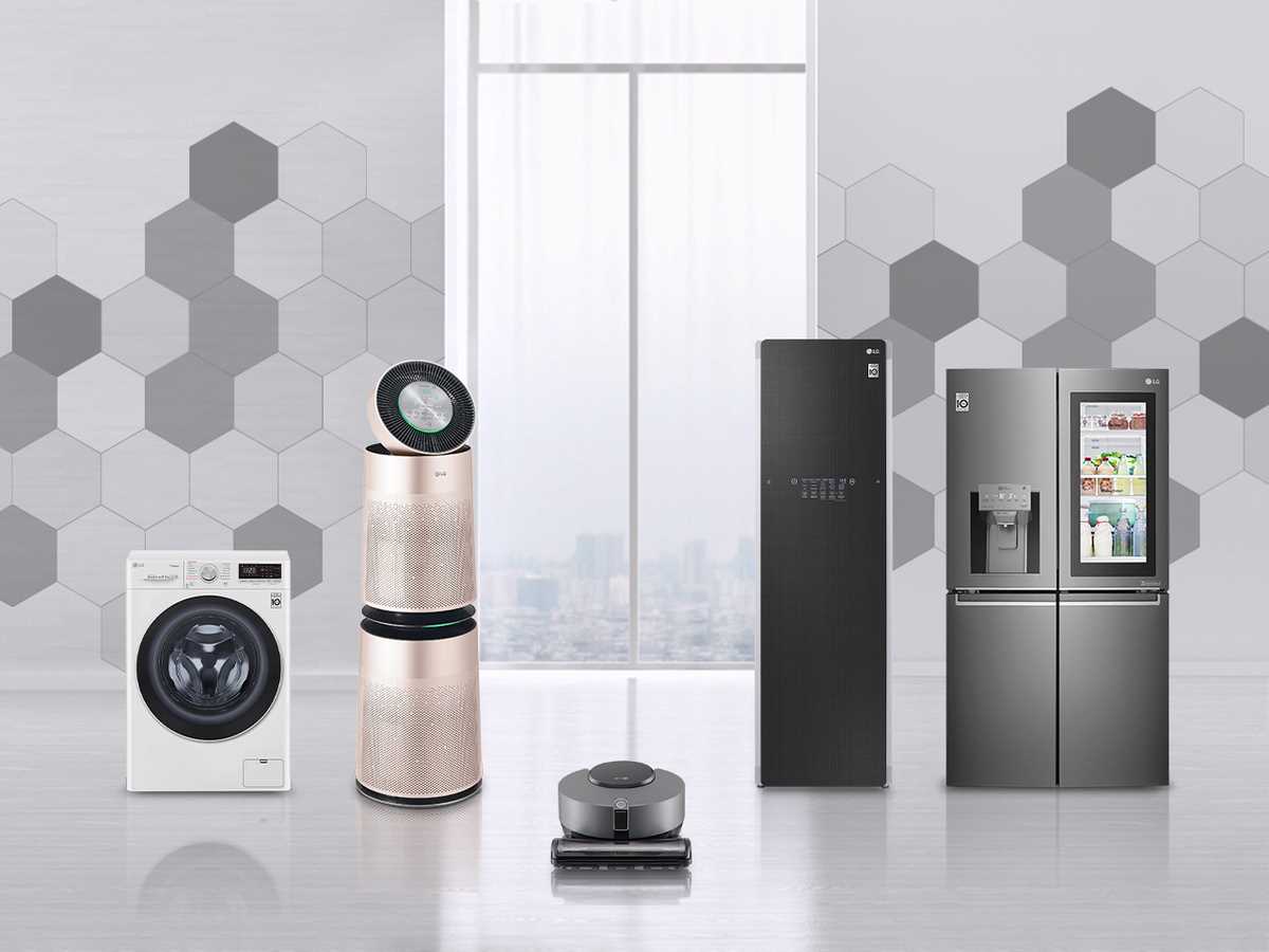 Lg smart sales home appliances
