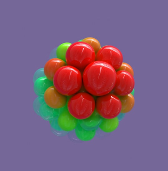 Абстрактные образы вдохновения для каждого из отличительных продуктов бренда.