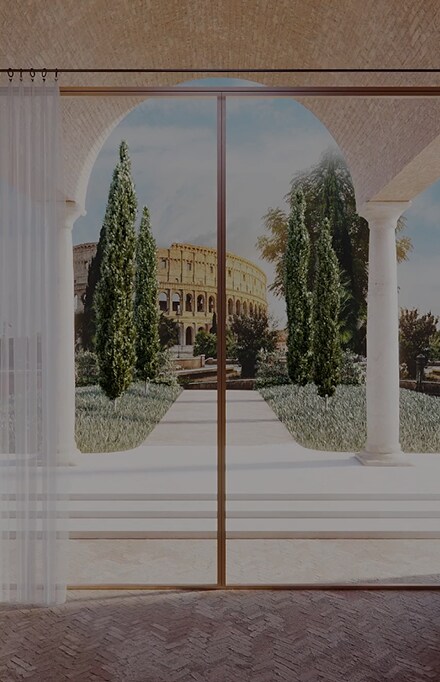 Кадры с изображением продуктов LG SIGNATURE в традиционном итальянском доме.