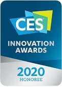 The mark of CES 2020 Innovation awards honoree in digital imaging on phogotraphy for 88ZX