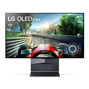 LG OLED Flex, Flex sedd rakt framifrån med den platta skärmens höjd justerad., 42LX3Q6LA, thumbnail 4