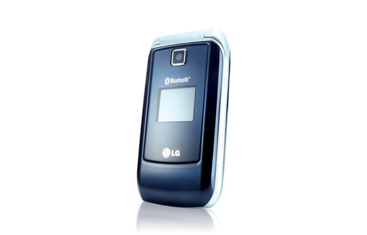LG Mobiltelefon med musselskalsdesign, Bluetooth, VGA-kamera, polyfoniska ringsignaler, KP235