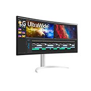 LG 37,5 tum 21:9 välvd UltraWide™ QHD+ -bildskärm (3840 x 1600), Perspektiv-vy, 38WP85C-W, thumbnail 5