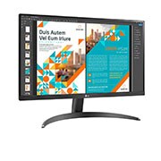 LG 23.8-tum QHD IPS-monitor med AMD FreeSync™, Perspektiv-vy, 24QP500-B, thumbnail 3