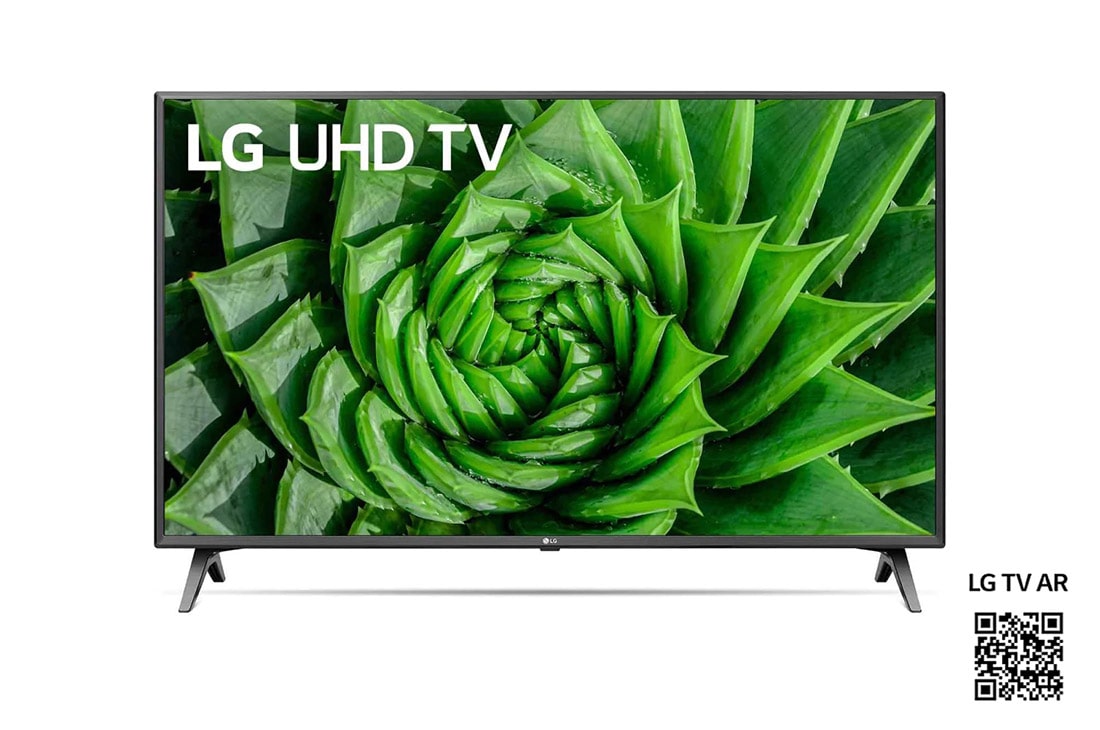 LG UN80 50 inch 4K Smart UHD TV, framsida med inbäddad bild, 50UN80006LC
