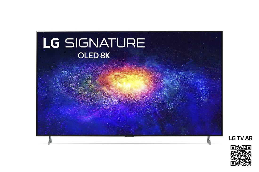 LG ZX 77 tum 8K SIGNATURE OLED TV, framsida med inbäddad bild, OLED77ZX9LA