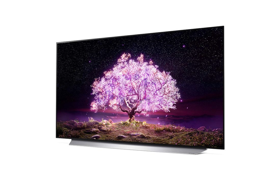 LG C1 48 inch 4K Smart OLED TV, -15 graders sidovy, OLED48C16LA, thumbnail 10