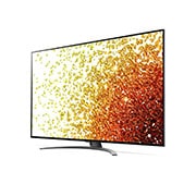 LG Nano91 65 inch 4K NanoCell TV, 30 graders sidovy med inbäddad bild, 65NANO916PA, thumbnail 6