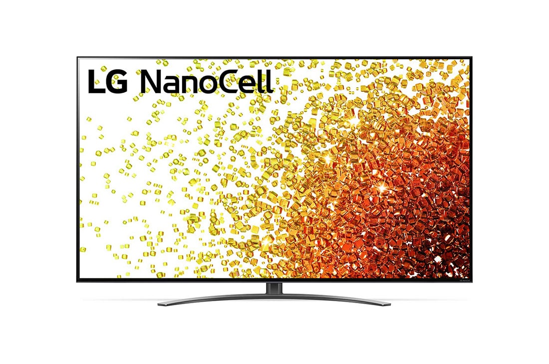 LG Nano91 55 inch 4K NanoCell TV, LG NanoCell TV sedd framifrån, 55NANO916PA, thumbnail 6