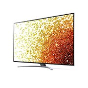 LG Nano92 65 inch 4K NanoCell TV, 30 graders sidovy med inbäddad bild, 65NANO926PB, thumbnail 3