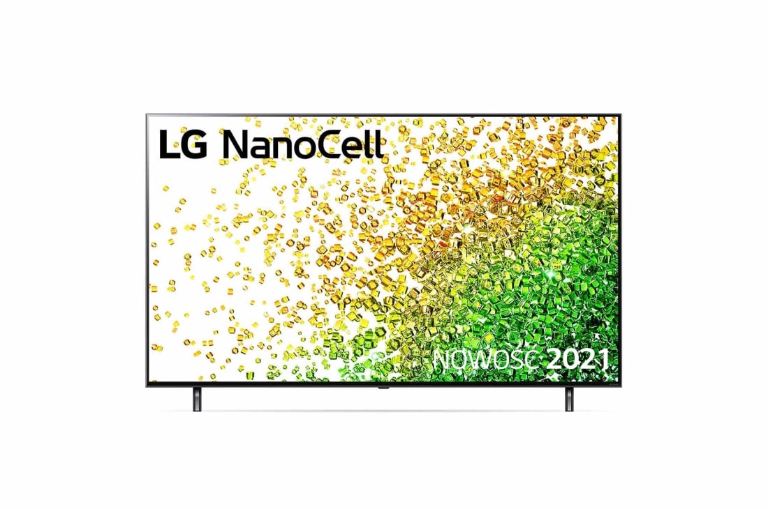 LG Nano85 65 inch 4K NanoCell TV, LG NanoCell TV sedd framifrån, 65NANO856PA