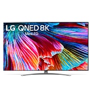 LG QNED99 65 inch 8K Smart  QNED MiniLED TV, LG QNED-TV sedd framifrån, 65QNED996PB, thumbnail 6