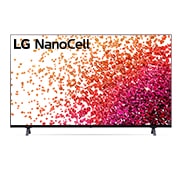 LG Nano75 65 inch 4K NanoCell TV, LG NanoCell TV sedd framifrån, 65NANO756PR, thumbnail 6