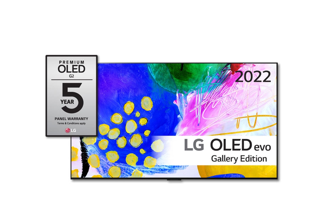 LG 83'' OLED G2 - OLED evo Gallery Edition 4K Smart TV - OLED83G26LA, framsida, OLED83G26LA