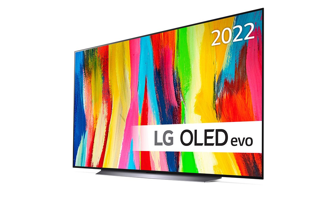 LG 83'' OLED C2 - OLED evo 4K Smart TV - OLED83C24LA, Lätt vinklad sidovy, OLED83C24LA, thumbnail 11