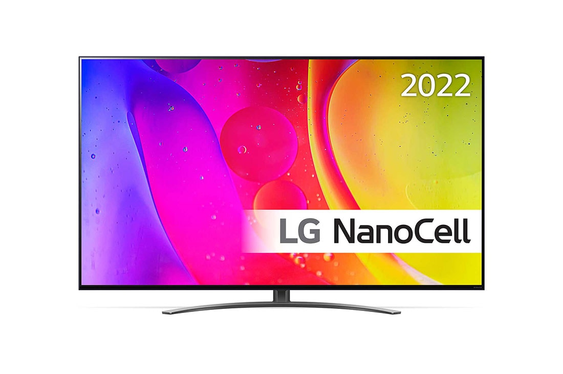 LG 65'' NANO 82 - NanoCell 4K Smart TV - 65NANO826QB, LG NanoCell TV sedd framifrån, 65NANO826QB