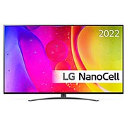 LG 65'' NANO 82 - NanoCell 4K Smart TV - 65NANO826QB, LG NanoCell TV sedd framifrån, 65NANO826QB, thumbnail 1