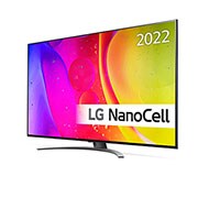 LG 65'' NANO 82 - NanoCell 4K Smart TV - 65NANO826QB, 30 grader sidovy med inbäddad bild, 65NANO826QB, thumbnail 2