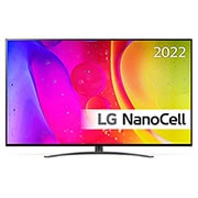 LG 55'' NANO 82 - NanoCell 4K Smart TV - 55NANO826QB, LG NanoCell TV sedd framifrån, 55NANO826QB, thumbnail 1
