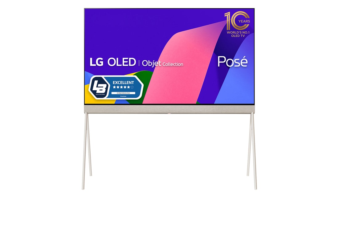 LG OLED | Objet Collection Posé, Posé sedd framifrån., 55LX1Q6LA