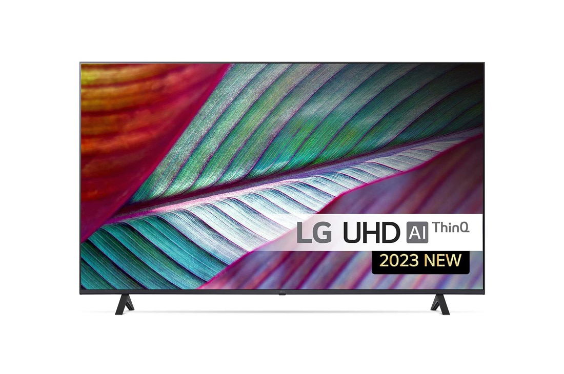 LG 50'' UHD UR78 - 4K TV (2023), LG UHD TV sedd framifrån, 50UR78006LK