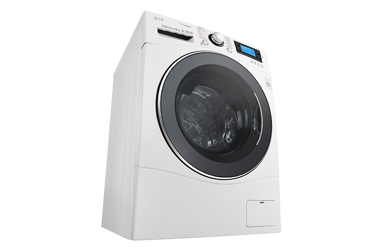 LG 12 kg Tvättmaskin(Vit) - True Steam™, TurboWash™, Smart Diagnosis™ med NFC, FH495BDS2, thumbnail 3