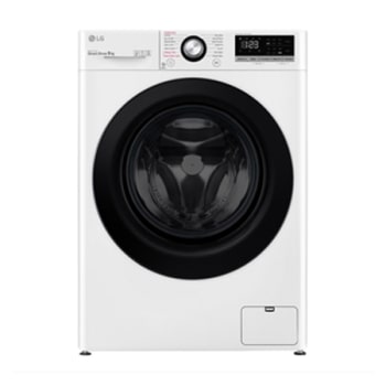 9 kg Tvättmaskin(Vit) - Steam, Energiklass B, AI DD™, Smart Diagnosis™1