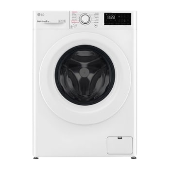 8 kg Tvättmaskin(Vit) - Steam, Energiklass C, AI DD™, Smart Diagnosis™1