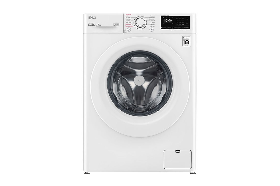 7 kg Tvättmaskin(Vit) - Energiklass D, Steam, AI DD , Smart Diagnosis