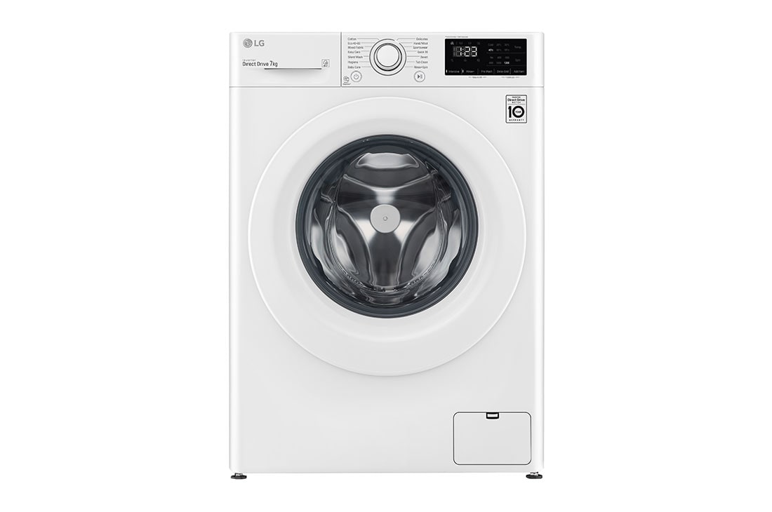 7 kg Tvättmaskin(Vit) - Energiklass D, AI DD , Smart Diagnosis