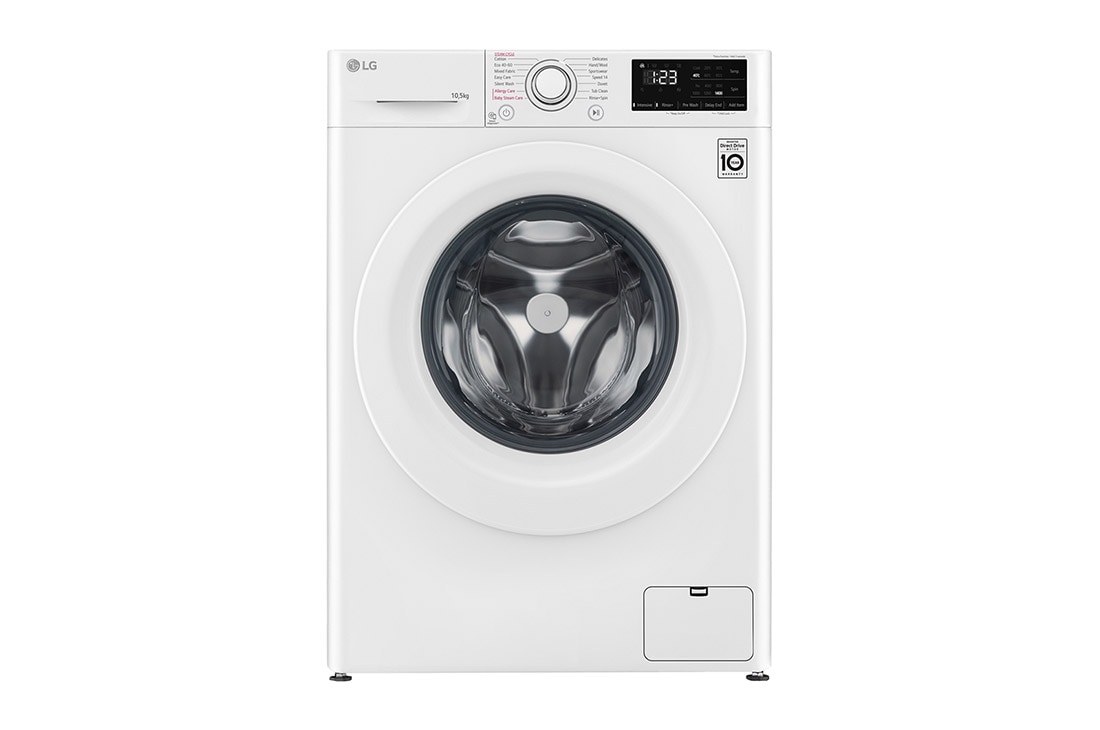 10.5 kg Tvättmaskin(Vit) - Steam, Energiklass B, AI DD , Smart Diagnosis