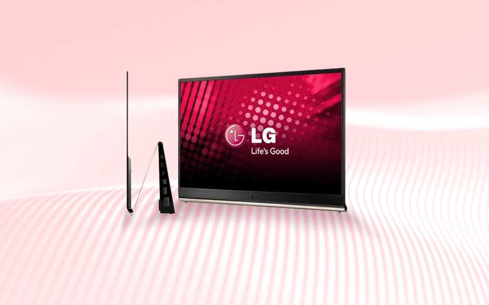 En av LG:s första OLED-tv-apparater släpptes 2010.