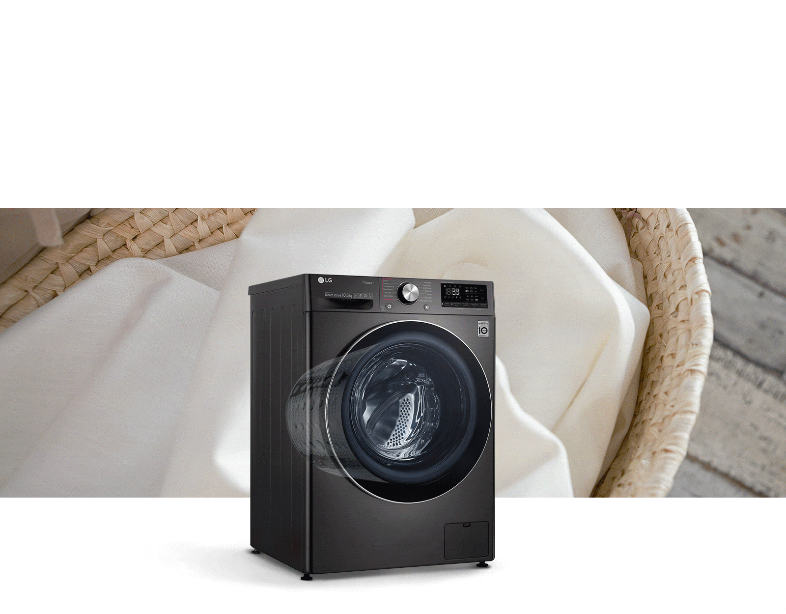 LG 10.5kg AI DD Front Load Washing Machine | LG Singapore