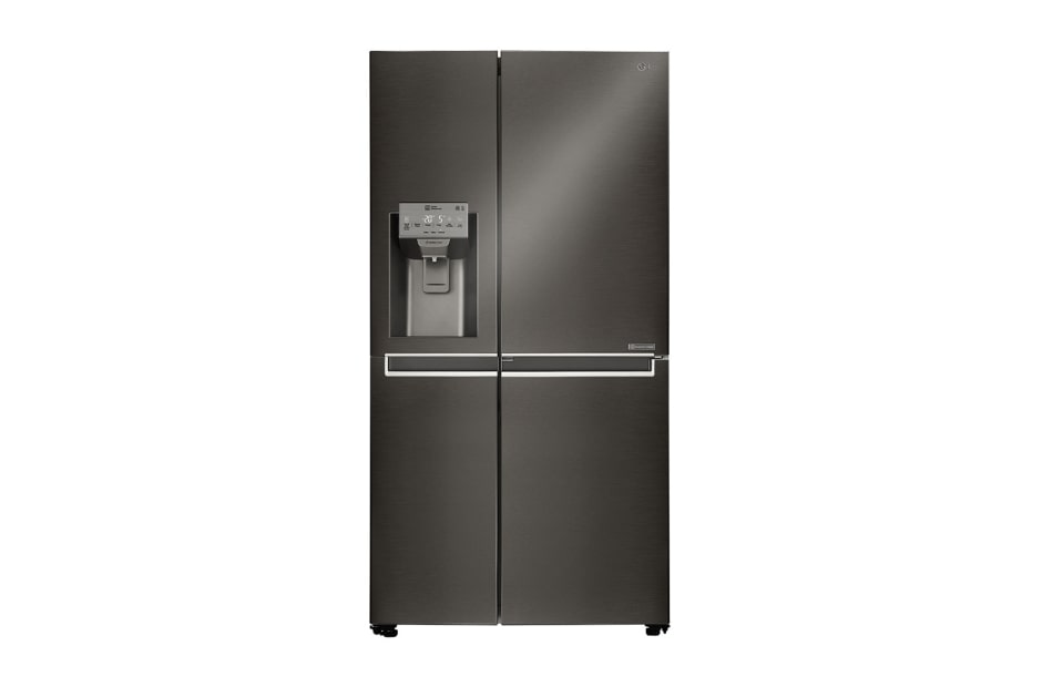 LG 601L Black Side-by-Side Refrigerator, GS-J6011SB, thumbnail 1