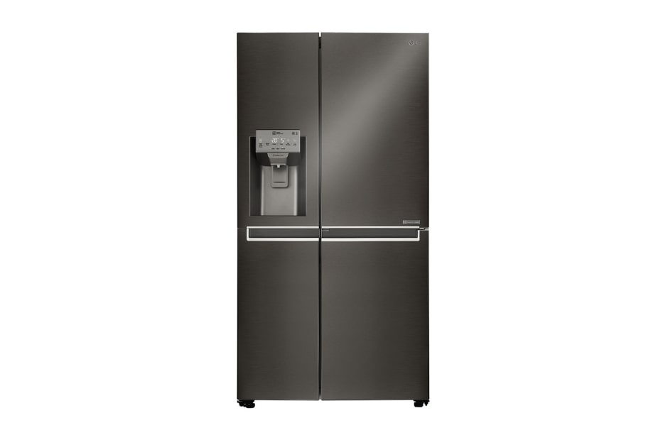 LG 601L Black Side-by-Side Refrigerator, GS-J6011SB