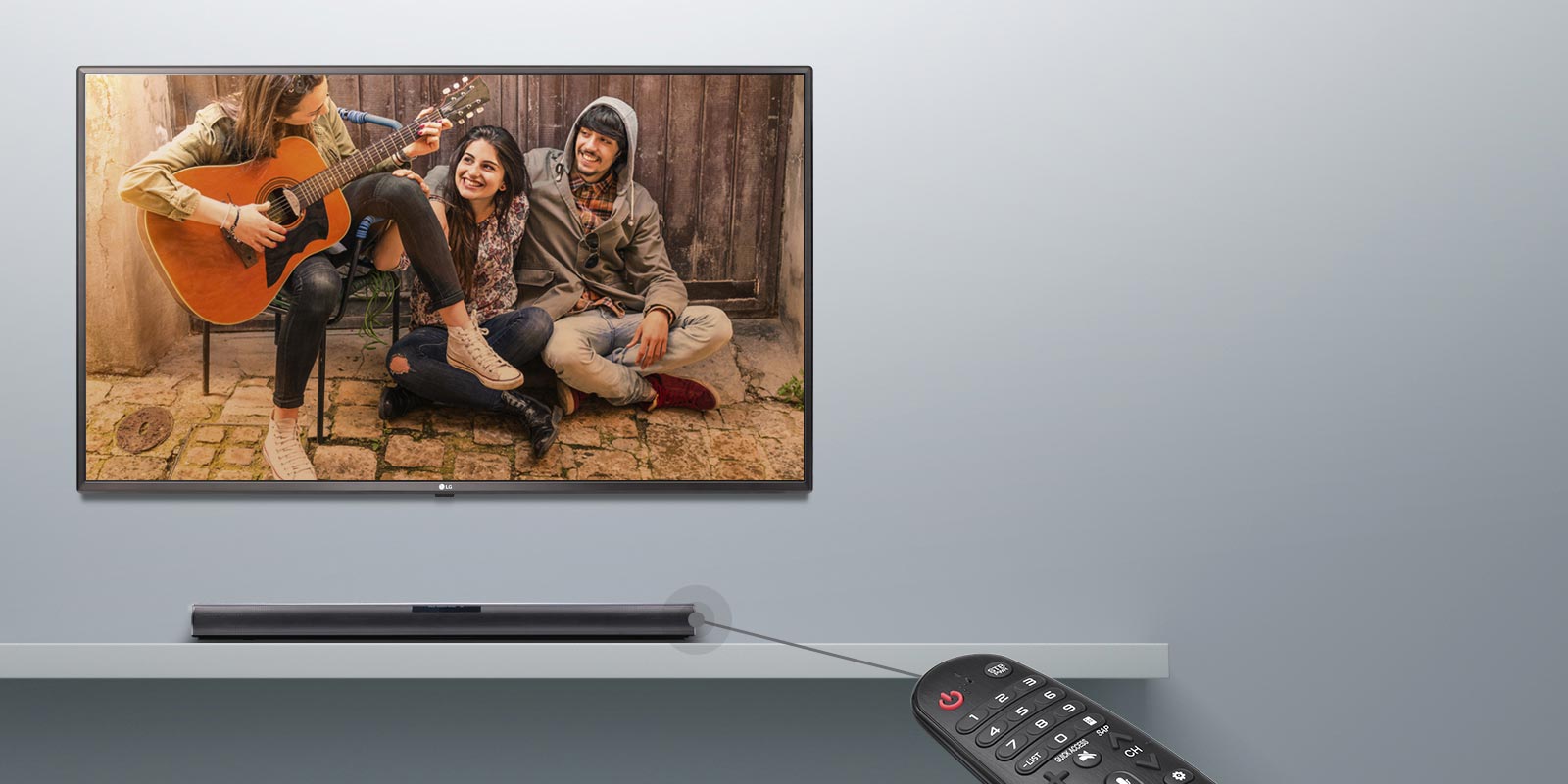 Ovládanie pomocou diaľkového ovládača k TV<br>1